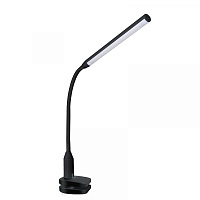  Camelion KD-793  C02 чёрный LED(Свет-к настол,6 Вт,зажим-струбцина,230В,сенс,4 ур.ярк,4000К)