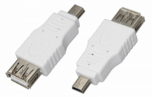  Переходник гнездо USB-A (Female)-штекер miniUSB (Male) REXANT