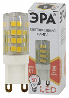  Лампочка светодиодная ЭРА STD LED JCD-5W-CER-827-G9 G9 5Вт керамика капсула теплый белый свет