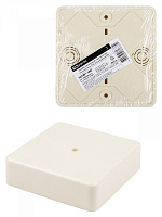  Коробка распаячная КР 100х100х29 ОП, сл. кость, IP40, инд. штрихкод TDM