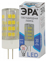  Лампочка светодиодная ЭРА STD LED JC-3,5W-220V-CER-840-G4 G4 3,5Вт керамика капсула нейтральный белый свет