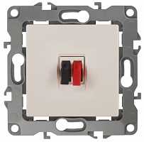  Розетка ЭРА Серия 12 12-3111-02 аудио, IP20, цвет слоновая кость