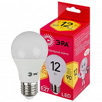  Лампочка светодиодная ЭРА RED LINE LED A60-12W-827-E27 R Е27 / E27 12Вт груша теплый белый свет