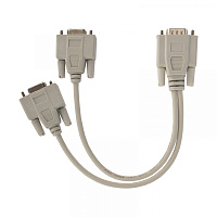  Переходник штекер VGA - 2 гнезда VGA, провод REXANT