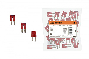  Перемычка для ЗКБ 4мм2 2PIN (упак. 25 шт.) TDM
