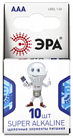  Батарейки ЭРА LR03-10BL компактный SUPER Alkaline (80/800/43200)