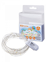  Гирлянда светодиодная "Роса50" 50LED, 5м, многоцветная, 2хCR2032 , TDM