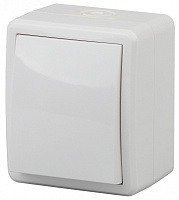  11-1401-01 ЭРА Выключатель IP54, 10АХ-250В, ОУ, Эра Эксперт, белый (16/160/2560)