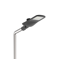  Светодиодный светильник VARTON уличный Tornado Yard крепление на консоль 40 Вт 2700 K 1..10V NEMA RAL9005 черный муар