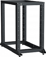  ITK LINEA F Стойка двухрамная 42U 600х600-1000мм черная