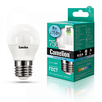  Camelion LED8-G45/845/E27 (Эл.лампа светодиодная 8Вт 220В)