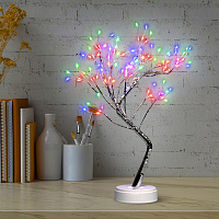  Светодиодная новогодняя фигура ЭРА ЕGNID - 36MC Дерево с самоцветами 36 microLED