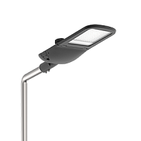  Светодиодный светильник VARTON уличный Tornado Yard крепление на консоль 120 Вт 4000 K 1..10V NEMA RAL9005 черный муар