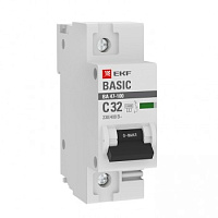  Автоматический выключатель 1P 32А (C) 10kA ВА 47-100 EKF Basic