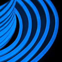  Гибкий Неон DIP 12x26мм - синий, оболочка синяя, бухта 50м