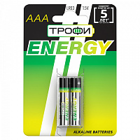  Батарейки Трофи LR03-2BL ENERGY Alkaline (20/480/17280)