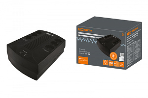  Источник бесперебойного питания ИБП 650 ВА 6 розеток +2USB TDM