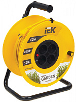  Катушка УК40 4 места без заземления с термозащитой 2х1,0мм2 "Garden" 40м IEK