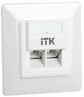  ITK Внутренняя информационная розетка RJ45 кат.5E FTP 2 порта