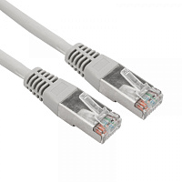   Патч-корд F/UTP, CAT 5e, RJ45-RJ45, 26AWG, LSZH, серый, 0,3м REXANT