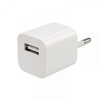  Сетевое зарядное устройство «Квадрат» USB (СЗУ) (1000 mA) белое REXANT