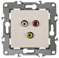  12-3113-02 ЭРА Розетка RCA, IP20, Эра12, слоновая кость (10/100/3200)