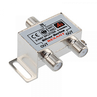  Делитель ТВx2 под F-разъем, 5-1000МГц, Silver (3 F-разъема в комплекте) REXANT