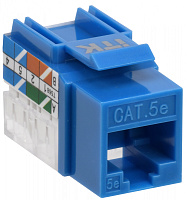  ITK Модуль Keystone Jack кат.5E UTP 110 IDC 90град синий