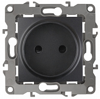  12-2105-05 ЭРА Розетка 2P, 16A-250В, IP20, Эра12, антрацит (10/100/2800)