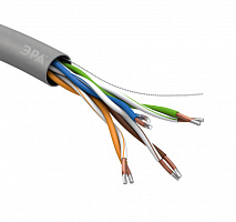  Кабель витая пара ЭРА SIMPLE U/UTP 4x2x24 AWG Cat5e CCA PVC 100 м