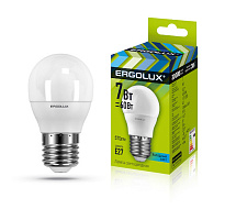  Ergolux LED-G45-7W-E27-4K (Эл.лампа светодиодная Шар 7Вт E27 4500K 172-265В)