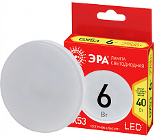  Лампочка светодиодная ЭРА RED LINE ECO LED GX-6W-827-GX53 GX53 6Вт таблетка теплый белый свет
