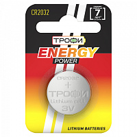  Батарейки Трофи CR2032-1BL ENERGY POWER Lithium (10/240/38400)