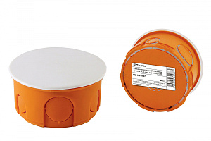  Распаячная коробка СП D80х40мм, крышка, IP20, инд. штрихкод, TDM