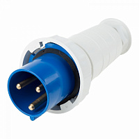  Вилка 033 переносная 2Р+РЕ 63А 220В IP67 REXANT
