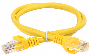  ITK Коммутационный шнур (патч-корд) кат.6 UTP PVC 15м желтый