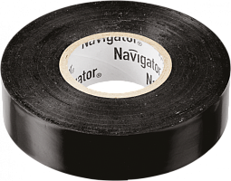  Изолента ПВХ 15мм (рул.10м) черн. NIT-B15-10/BL Navigator 71229