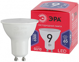  Лампочка светодиодная ЭРА RED LINE LED MR16-9W-865-GU10 R GU10 9 Вт софит холодный дневной свет