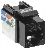  ITK Модуль Keystone Jack кат.6 UTP 110 IDC 90град чёрный