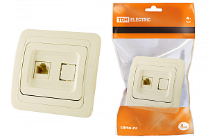  Розетка компьютерная RJ-45 сл. кость "Валдай" TDM