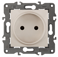  14-2105-02 ЭРА Розетка 2P, 16A-250В, IP20, Эра Elegance, сл.кость (10/100/2800)