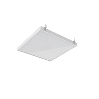  Светодиодный светильник VARTON GR070 BASIC грильято 30 Вт 5000 К 588х588х50 мм IP20 с планками для подвеса с призматическим рассеивателем