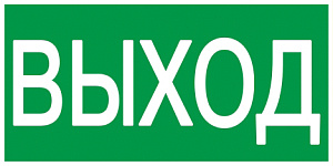  Этикетка самоклеящаяся 100х50мм "ВЫХОД" IEK