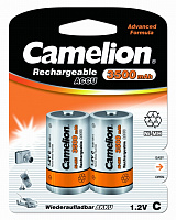  Camelion  C- 3500mAh Ni-Mh BL-2 (NH-C3500BP2, аккумулятор,1.2В)