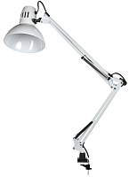  LIGHTING Светильник настольный 1014 пантограф на струбцине Е27 белый IEK