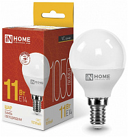  Лампа светодиодная LED-ШАР-VC 11Вт 230В Е14 3000К 1050Лм IN HOME