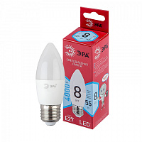  Лампочка светодиодная ЭРА RED LINE LED B35-8W-840-E27 R E27 / Е27 8 Вт свеча нейтральный белый свет