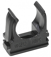  ELASTA Держатель с защелкой CF20 черный (10шт/компл) IEK