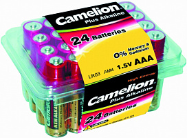  Camelion Plus Alkaline LR03 PB-24 (LR03-PB24, мизинчиковая батарейка ААА 1.5В)