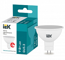  Лампа светодиодная MR16 софит 9Вт 230В 4000К GU5.3 IEK